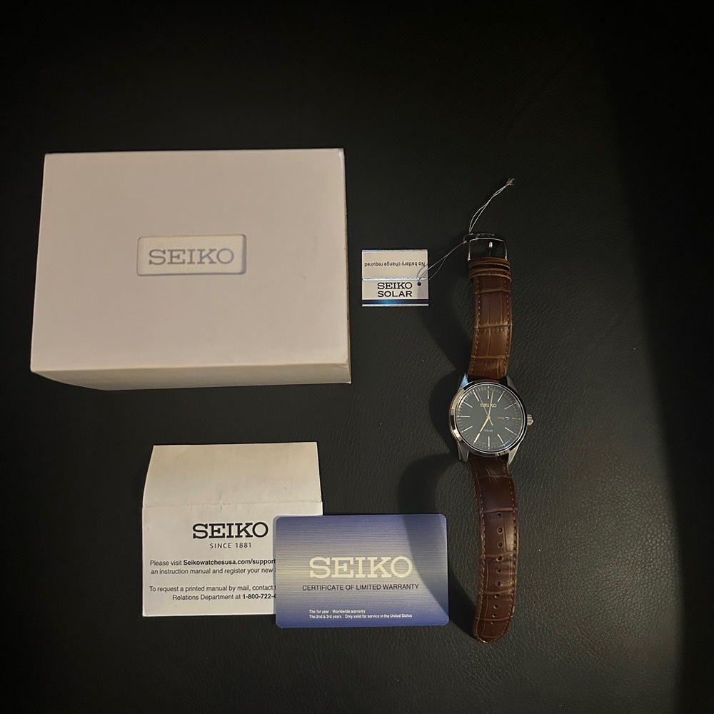Seiko Solar SNE529 Watch